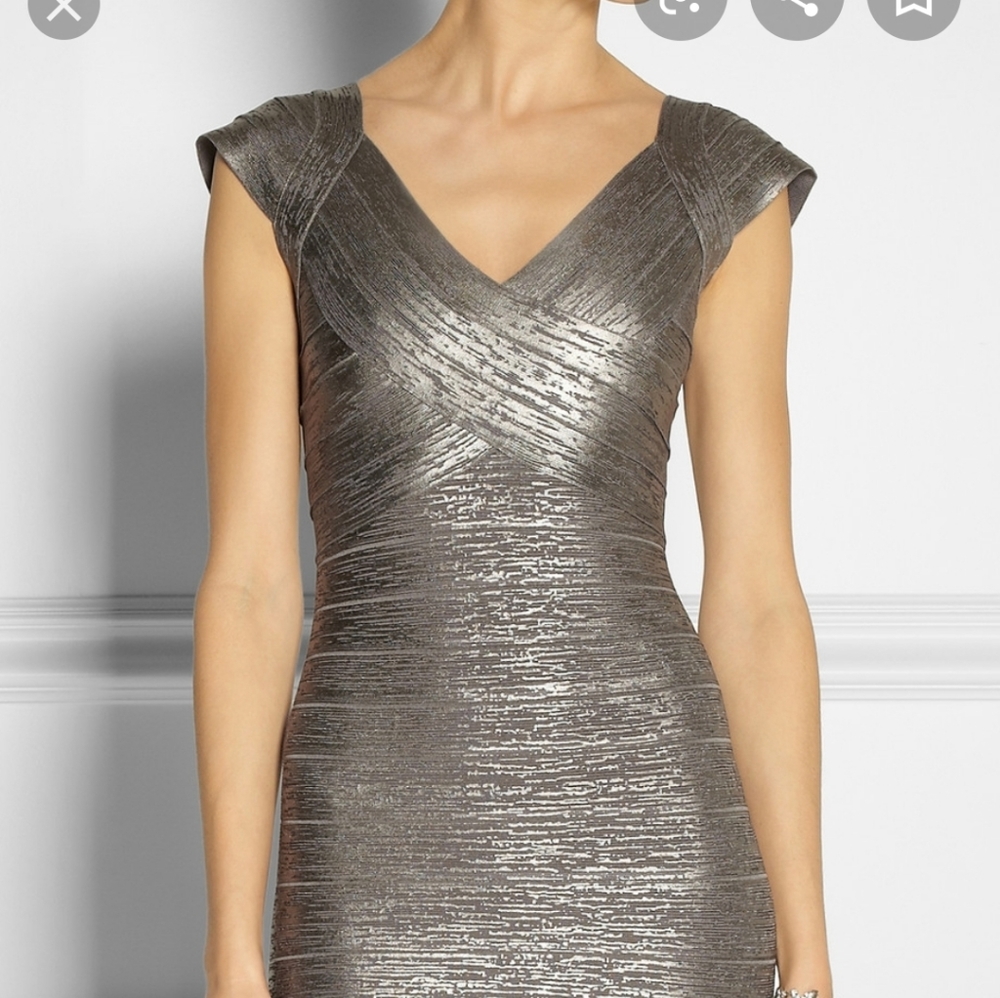 Bandage dress gunmetal